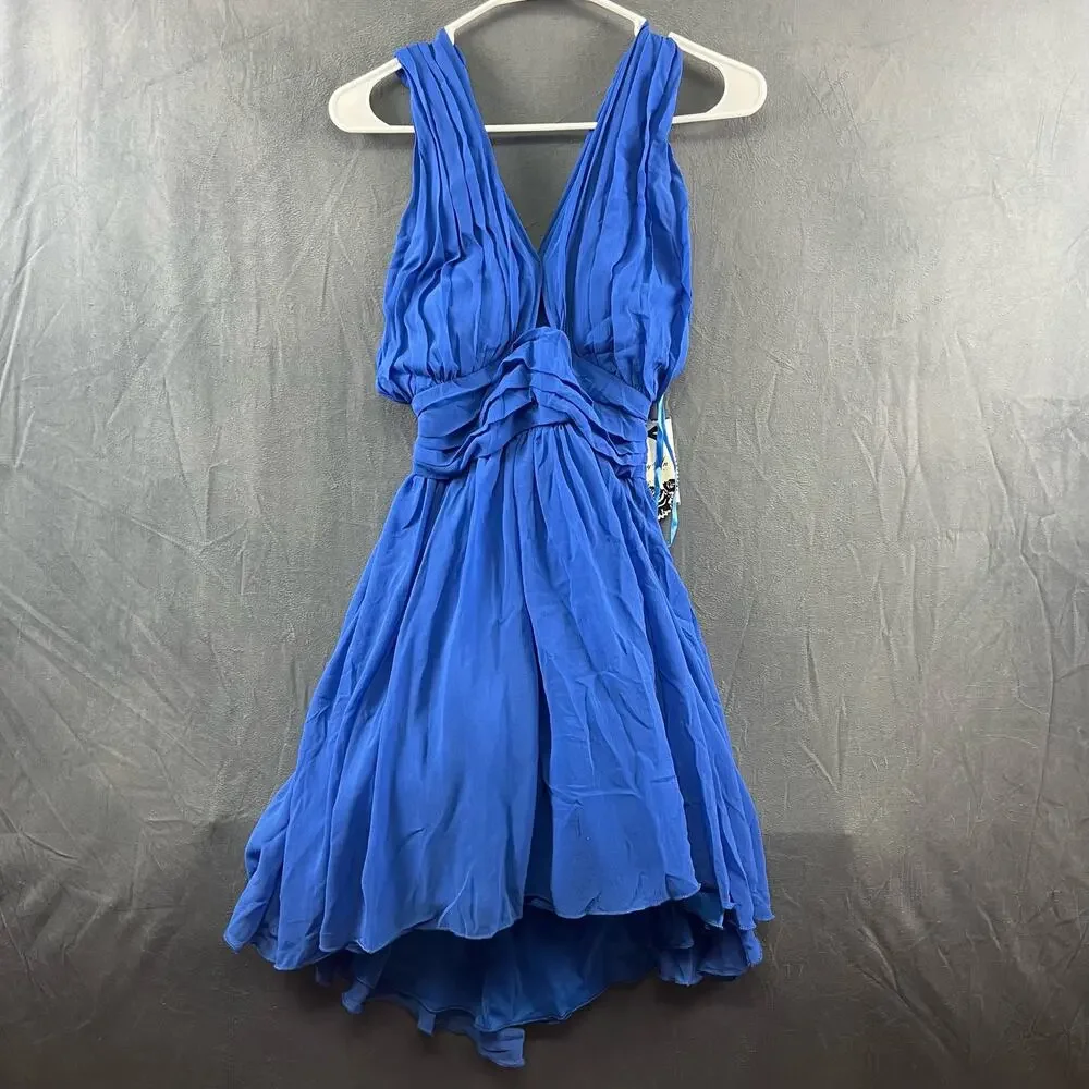 Way-In Halter Pleated Mini Dress Nordstrom Layered New With Tags Size 5 Juniors